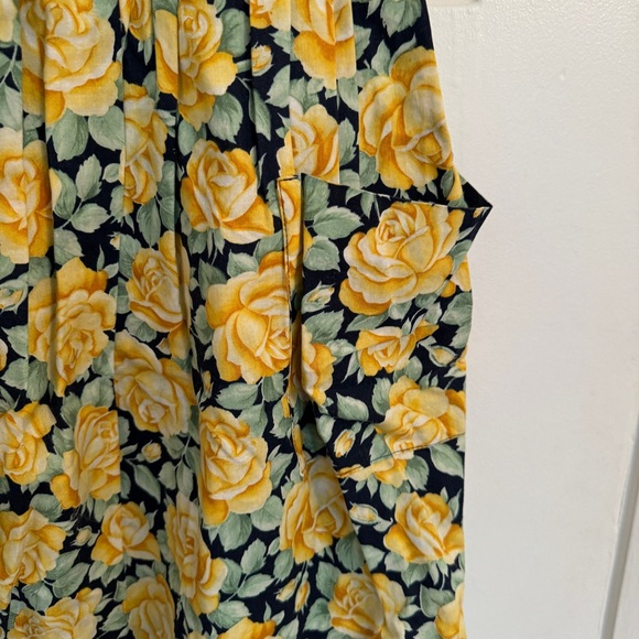 Vintage 90’s kids dress: yellow roses - Picture 4 of 4